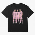 Messi, De Paul and Suarez Inter Miami artistic style ¨C MLS Soccer Oversized T-Shirt Honor the Football Icons of FIFA World Cup 2026 USA Canada Mexico for Fans of Messi, Neymar and Mbappe and Portugal, Bringing Football Festival Excitement, Trophy