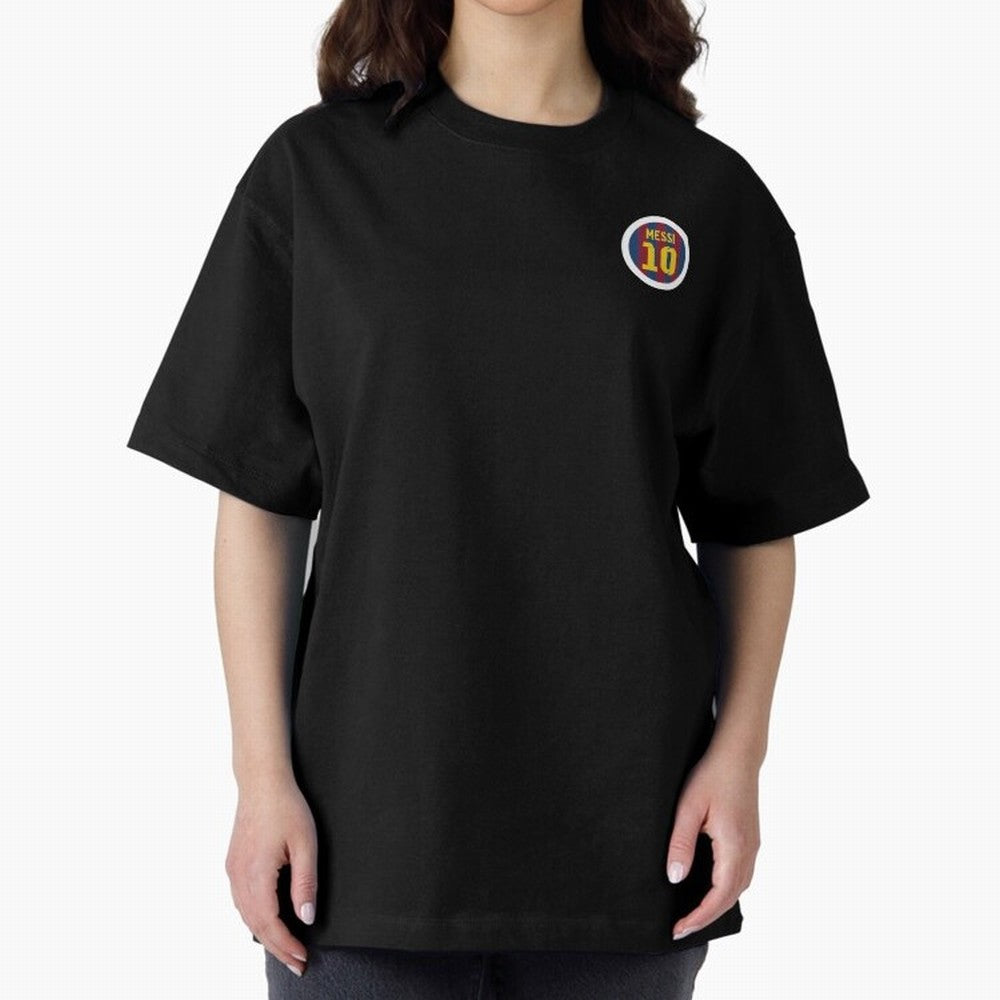 The goat, Lionel Messi Barcelona 10 Oversized T-Shirt Carry the Dream of FIFA World Cup 2026 USA Canada Mexico Spirit, Highlighting England, France and Netherlands, Messi and Cristiano Ronaldo, Football Passion, Legendary Performances, Festival