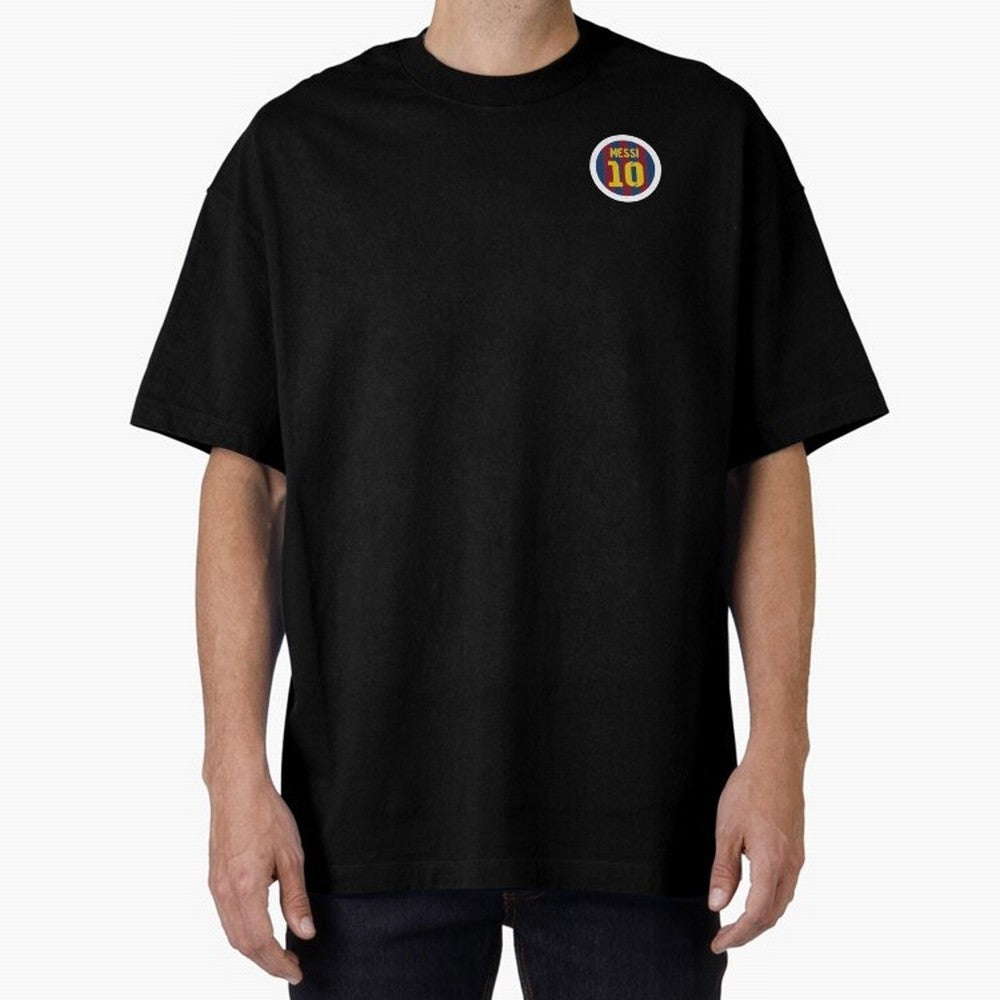 The goat, Lionel Messi Barcelona 10 Oversized T-Shirt Carry the Dream of FIFA World Cup 2026 USA Canada Mexico Spirit, Highlighting England, France and Netherlands, Messi and Cristiano Ronaldo, Football Passion, Legendary Performances, Festival