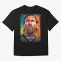 Lionel Messi Football Soccer Player Colorful Modern Portrait Classic T-Shirt Honor FIFA World Cup 2026 USA Canada Mexico for Fans of Messi, Neymar and Mbappe and England, Bringing Football History, Final Match Energy, Crowd Noise and Once in a