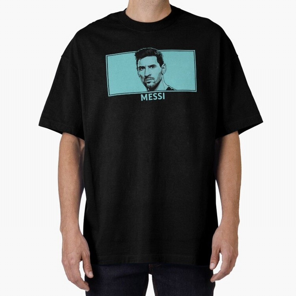 Messi Portrait - The Legend of Football Classic T-Shirt Live the Energy of the FIFA World Cup 2026 USA Canada Mexico Journey through Neymar Highlights, Brazil Pride, Worldwide Fan Energy, Dramatic Goals, Stadium Lights and Championship