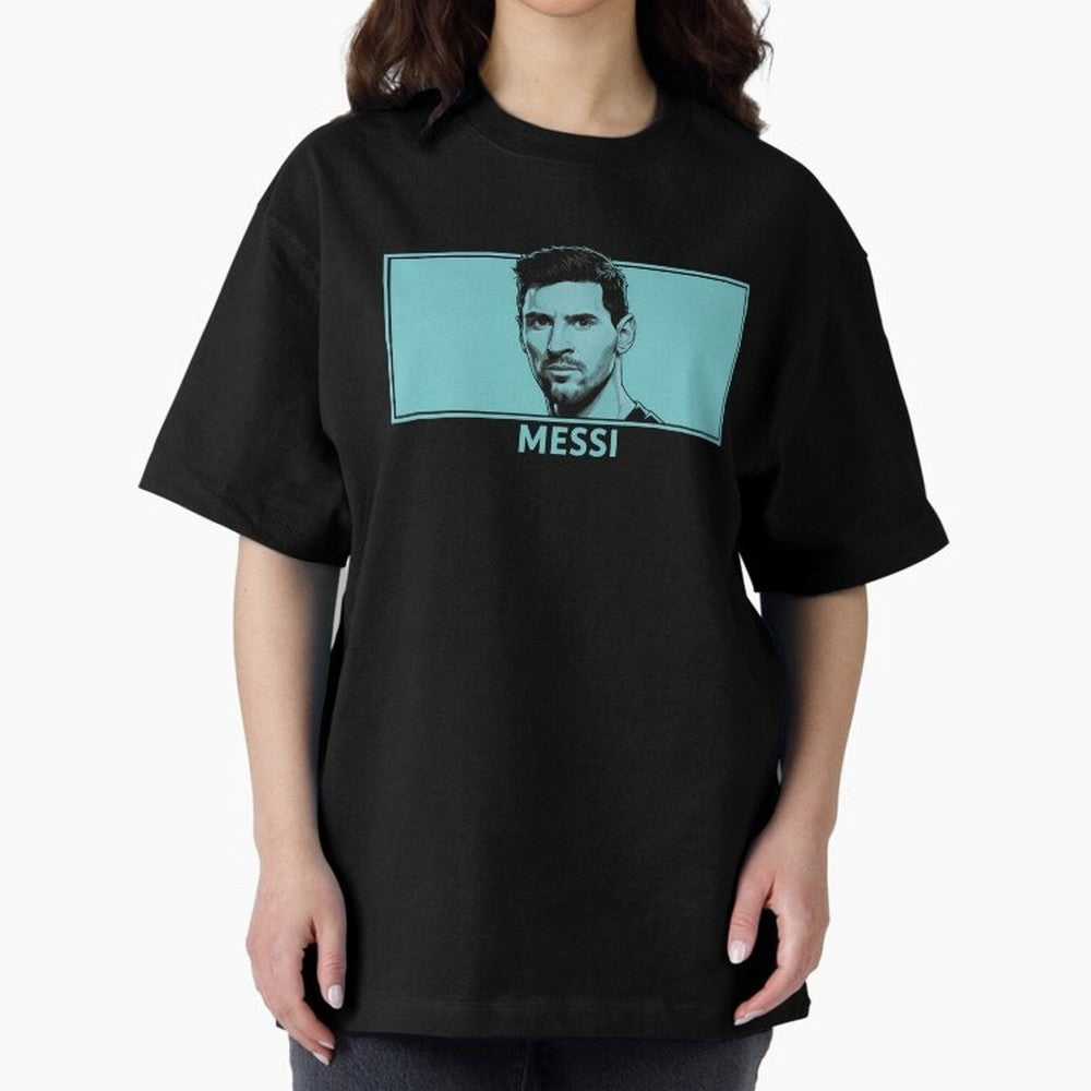 Messi Portrait - The Legend of Football Classic T-Shirt Live the Energy of the FIFA World Cup 2026 USA Canada Mexico Journey through Neymar Highlights, Brazil Pride, Worldwide Fan Energy, Dramatic Goals, Stadium Lights and Championship