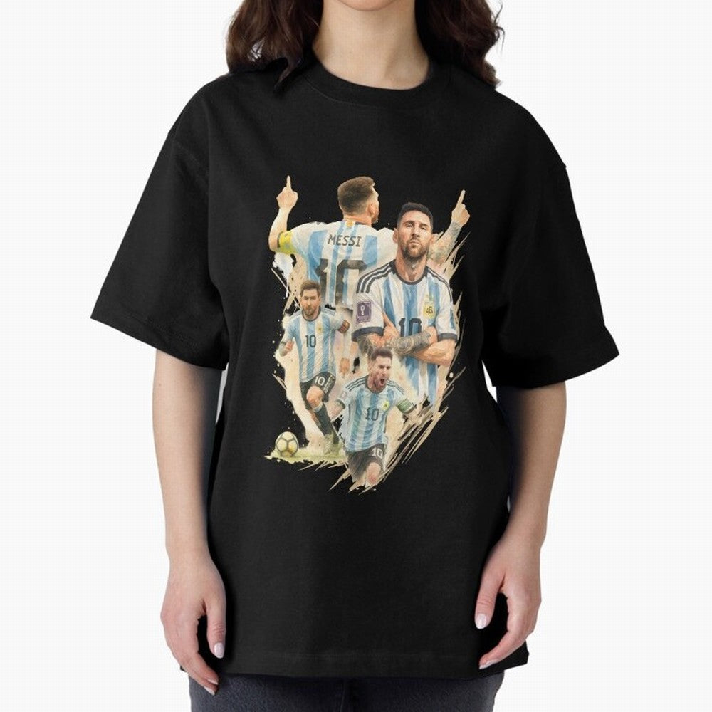 Lionel Messi watercolor illustration art Classic T-Shirt Experience FIFA World Cup 2026 Spirit, Celebrating Netherlands, Haaland, Football Passion, Legendary Performances, Festival Vibes and Supporter Community; Great for Watch Parties, Sports
