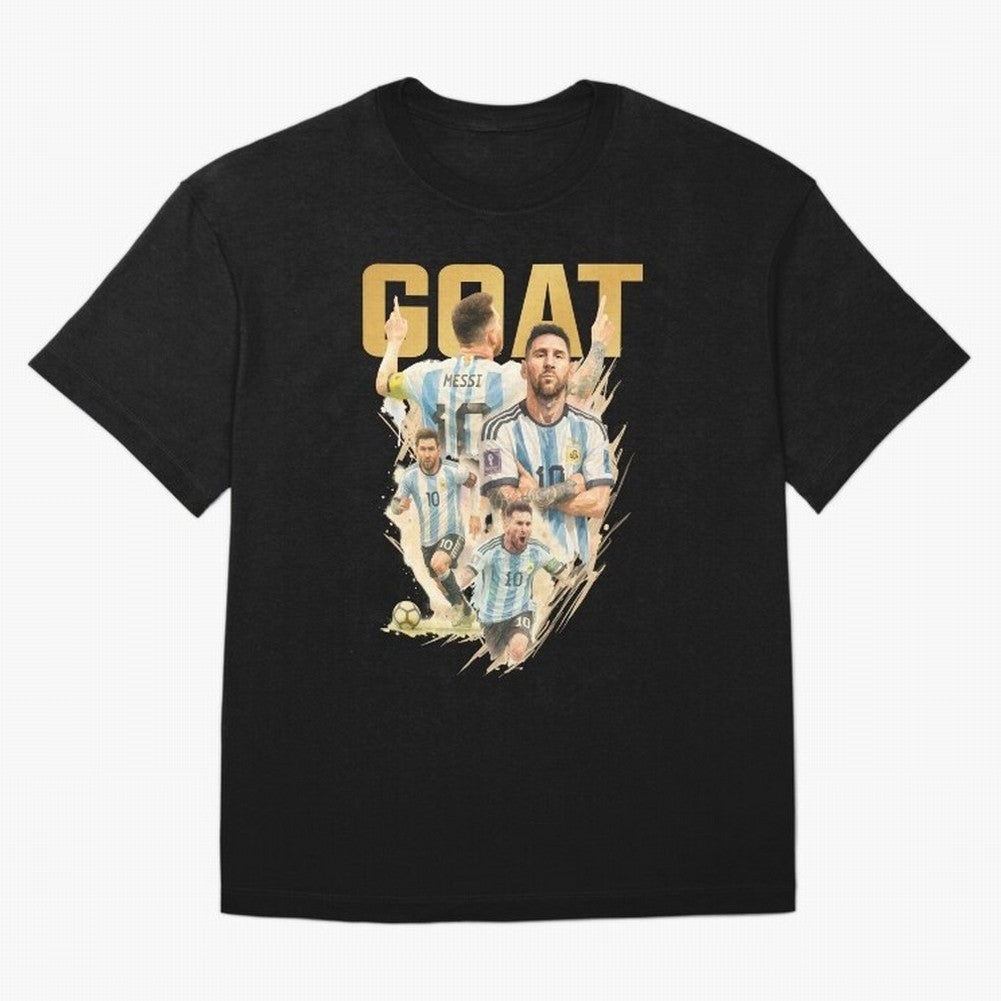 GOAT Lionel Messi watercolor illustration Oversized T-Shirt Join Global Football Passion for FIFA World Cup 2026 Group Stage, Made for Messi, England, France and Netherlands, Stadium Chants, National Pride, Trophy Dreams and Unforgettable Football