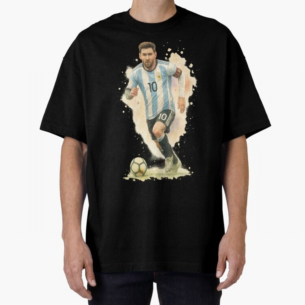 skills Lionel Messi watercolor illustration Classic T-Shirt Capture Stadium Memories from Global Football Passion for FIFA World Cup 2026 Group Stage, Made for Mbappe and Neymar, England, Stadium Memories, Football Loyalty, International Chants and