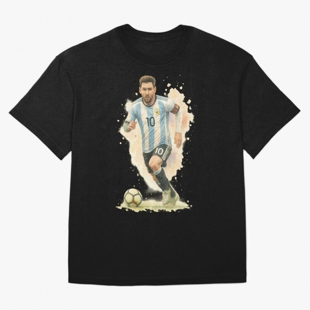 skills Lionel Messi watercolor illustration Classic T-Shirt Capture Stadium Memories from Global Football Passion for FIFA World Cup 2026 Group Stage, Made for Mbappe and Neymar, England, Stadium Memories, Football Loyalty, International Chants and