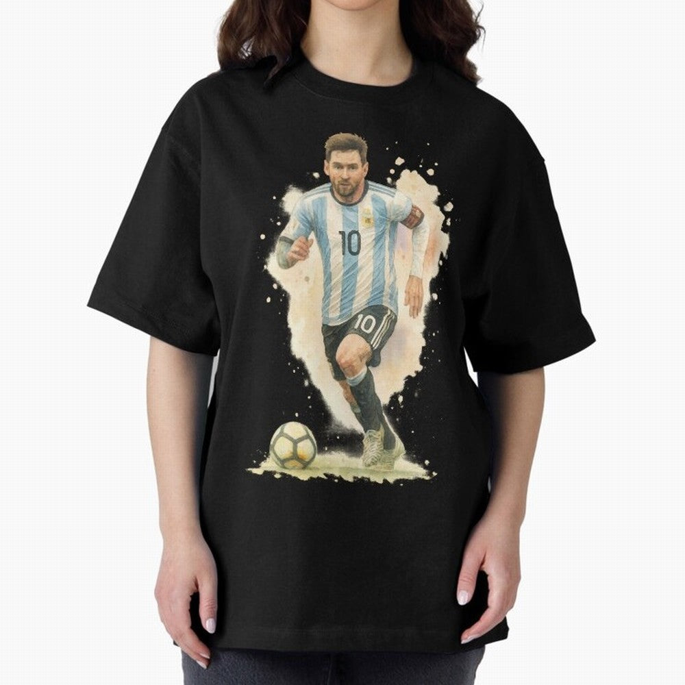 skills Lionel Messi watercolor illustration Classic T-Shirt Capture Stadium Memories from Global Football Passion for FIFA World Cup 2026 Group Stage, Made for Mbappe and Neymar, England, Stadium Memories, Football Loyalty, International Chants and