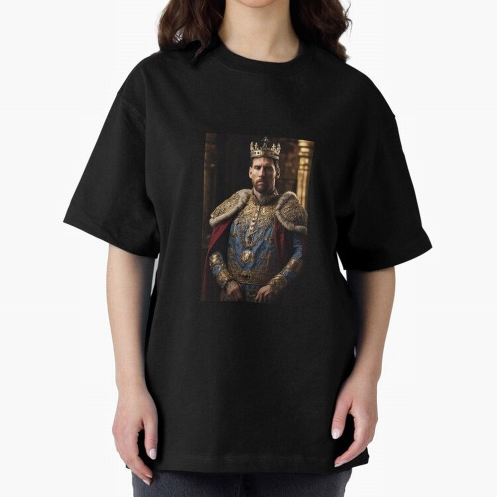 Lionel Messi, the king Oversized T-Shirt Bring Global Tournament Vibes to Match Day Hype around FIFA World Cup 2026 Group Stage, Cristiano Ronaldo, Haaland and CR7, Argentina, France and Brazil, Football Passion, Legendary Performances, Festival