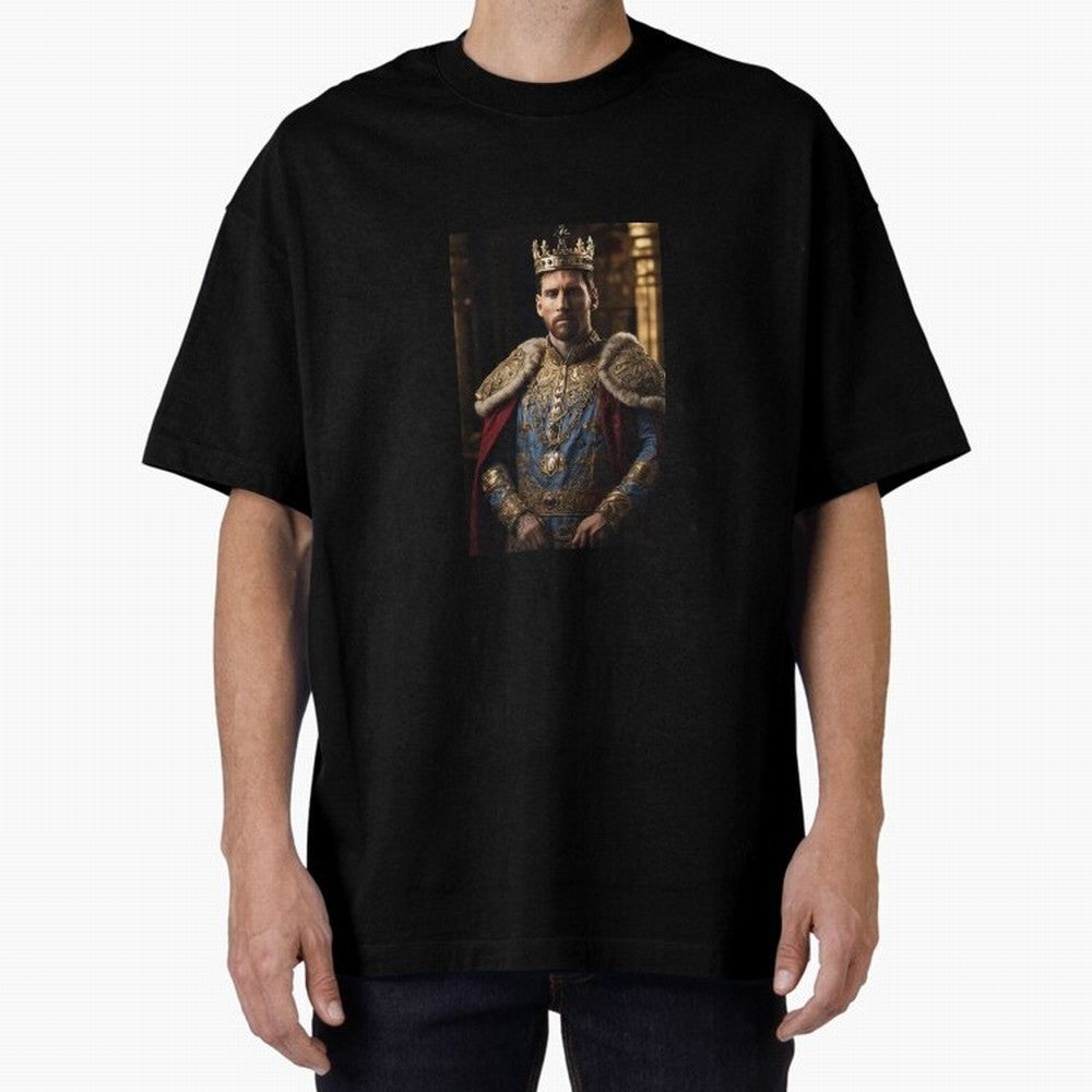 Lionel Messi, the king Oversized T-Shirt Bring Global Tournament Vibes to Match Day Hype around FIFA World Cup 2026 Group Stage, Cristiano Ronaldo, Haaland and CR7, Argentina, France and Brazil, Football Passion, Legendary Performances, Festival