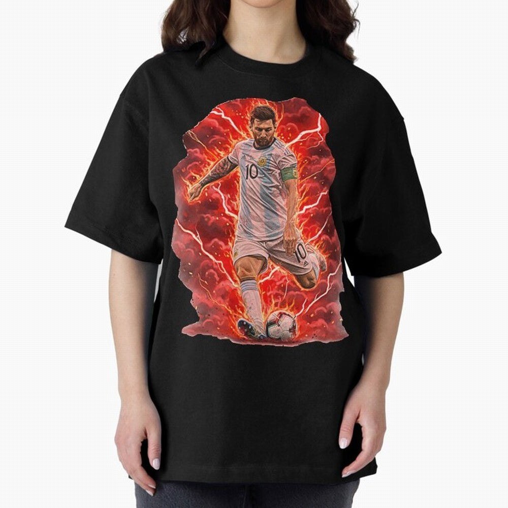 Messi Illustrated Style (HD) ¨C High Definition Design The Goat Unique Classic T-Shirt Treasure FIFA World Cup 2026 Group Stage Capturing Mbappe and Neymar, Argentina and Brazil Energy, Fan Favorite Moments, National Team Passion, Big Match Drama