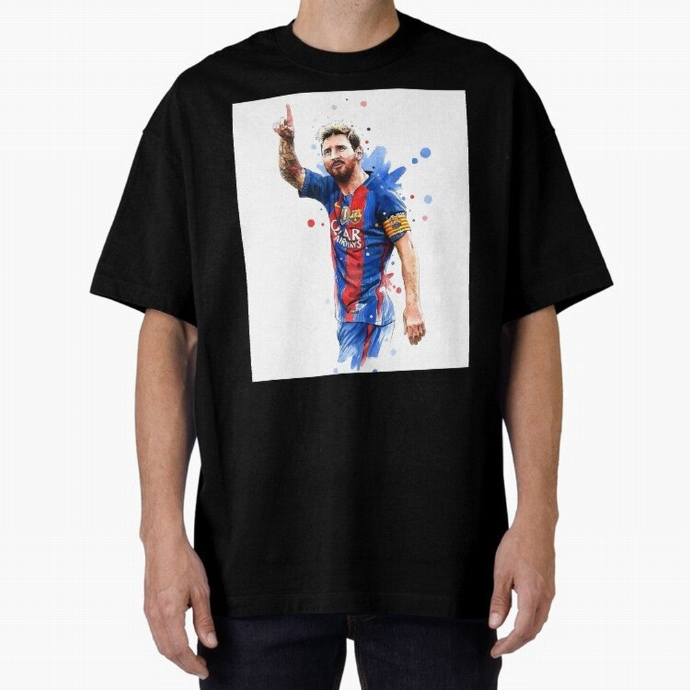 Lionel Messi Barcelona football legend Oversized T-Shirt Bring Legendary Rivalry Energy to FIFA World Cup 2026 Inspired by CR7 and Messi, England, France and Netherlands Energy, Fan Favorite Moments, National Team Passion, Big Match Drama and
