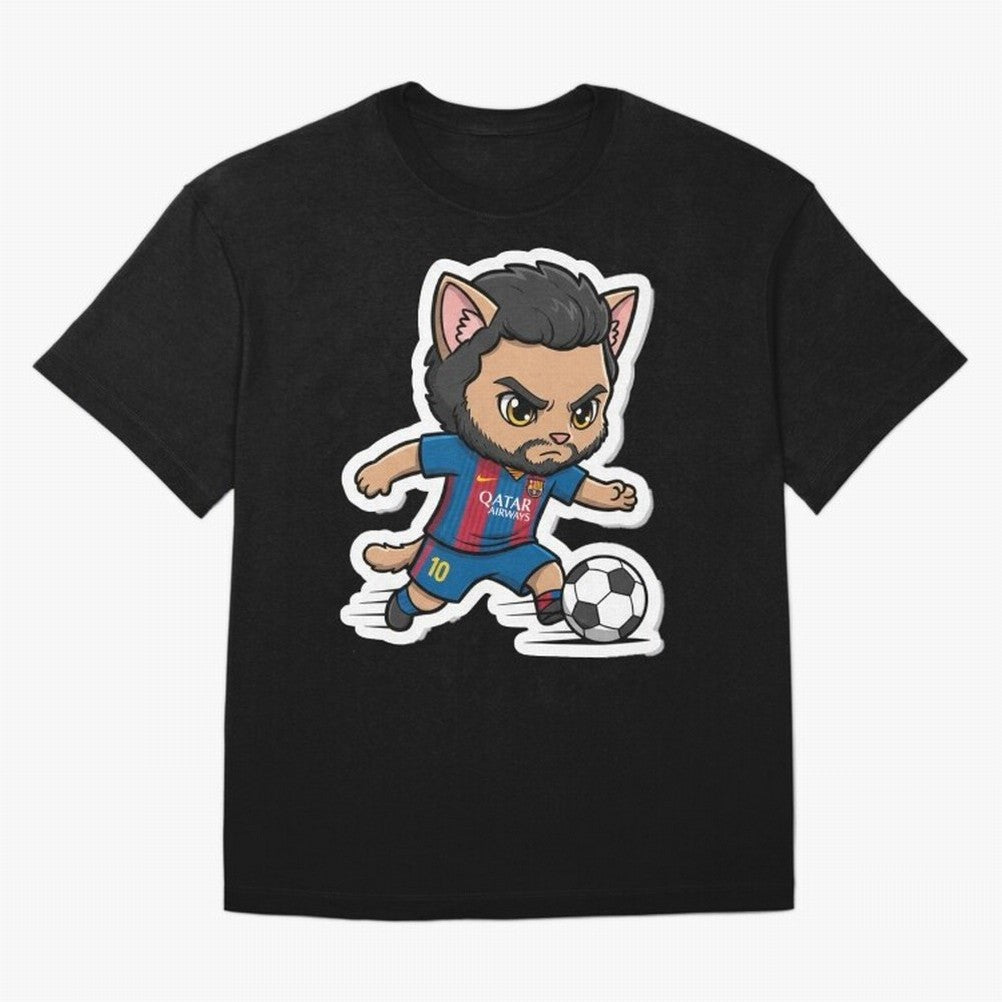 Fcb - Fc Barcelona | Cute Cat Messi with Jersey Barcelona Classic T-Shirt Feel the Heartbeat of FIFA World Cup 2026 Group Stage Spirit, Driven by England, CR7, Tournament Hype, Historic Matchups, Family Viewing Parties and Global Sports Pride;