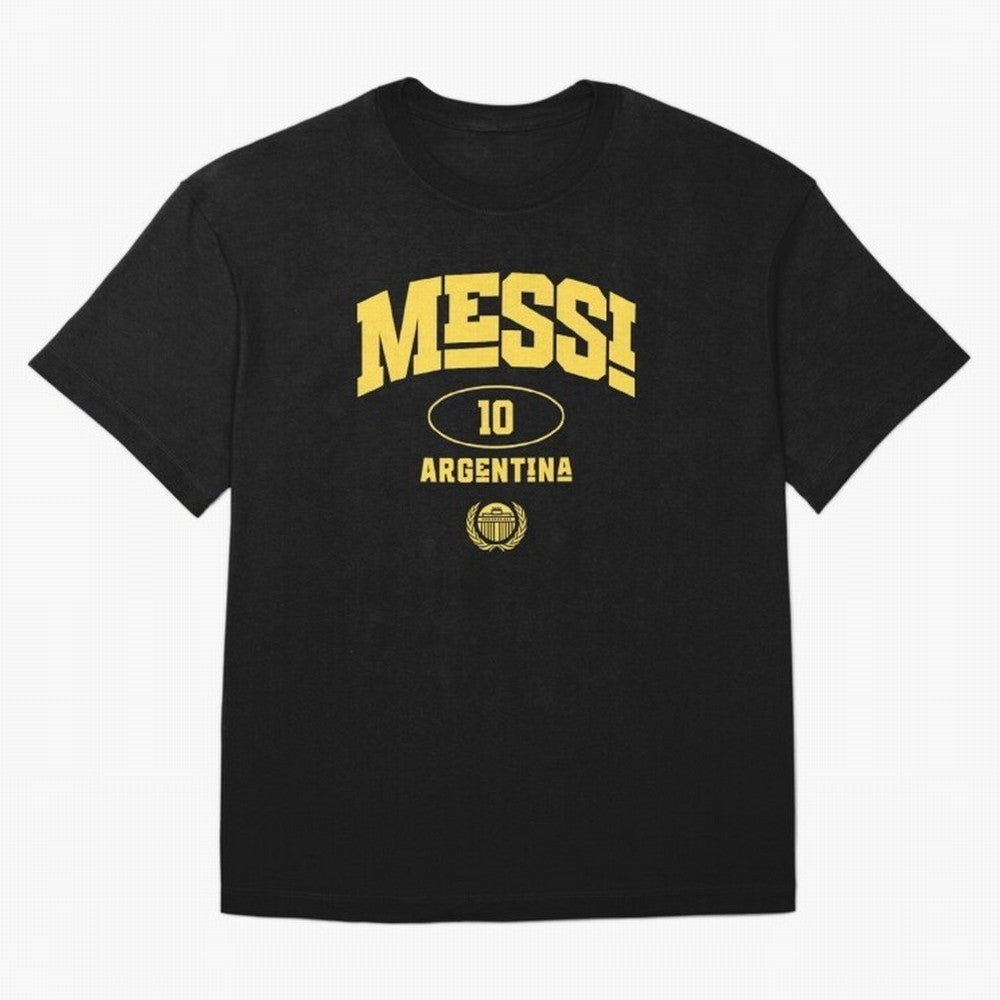 Messi 10: Yellow Text Soccer Legend T-shirt Active T-Shirt Feel the Heartbeat of Global Football Passion for FIFA World Cup 2026 Group Stage, Capturing Neymar, Haaland and Cristiano Ronaldo, England, Sports Nostalgia, International Competition,