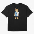 Lionel the Soccer Cat Oversized T-Shirt Join the Global Buzz around FIFA World Cup 2026 USA Canada Mexico Spirit, Made for Argentina and Brazil, Cristiano Ronaldo, Football Festival Excitement, Trophy Ambitions, Country Rivalries and Star Player