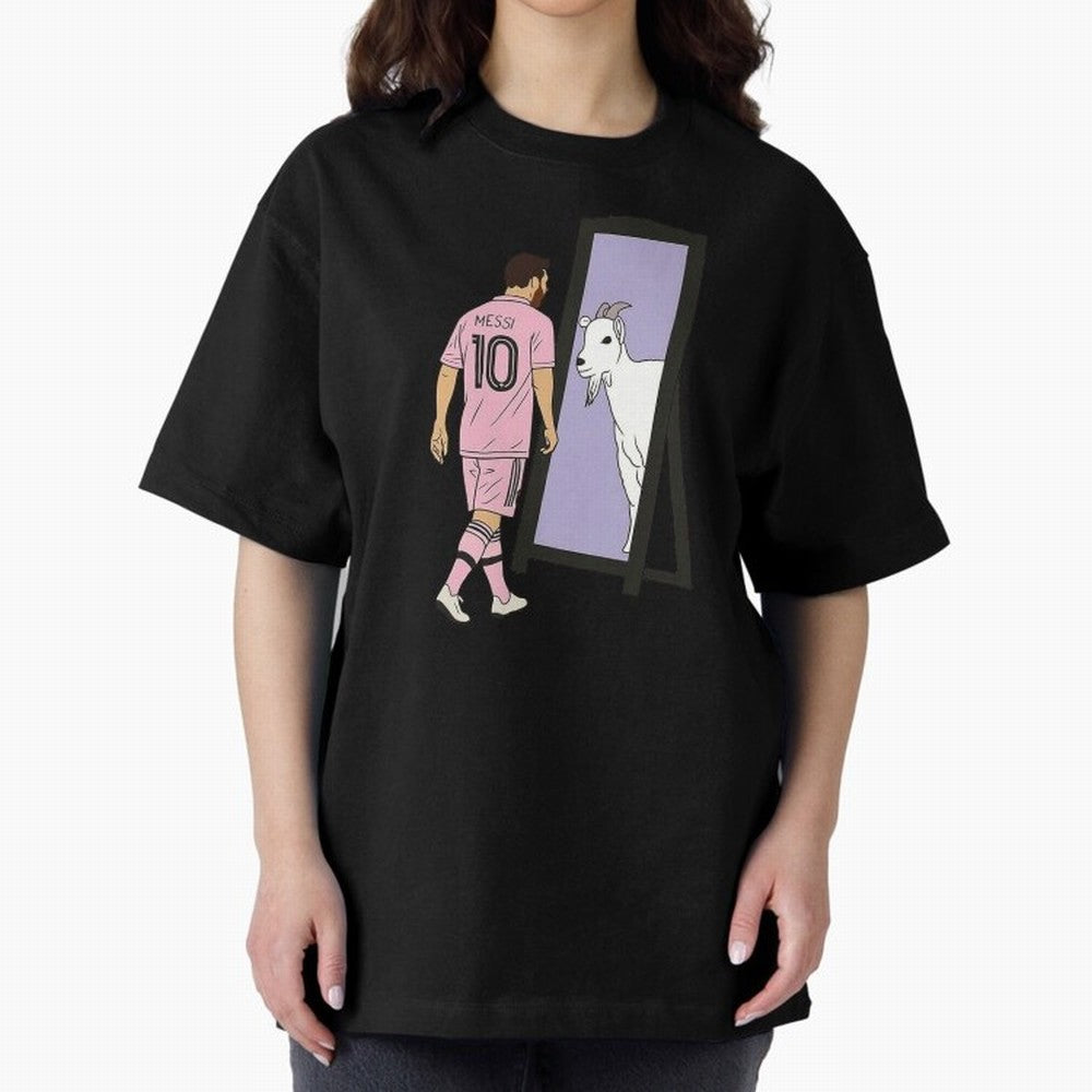 Messi Inter Miami Oversized T-Shirt Capture Stadium Memories from FIFA World Cup 2026 Inspired by CR7 and Messi, Argentina and Brazil Energy, Championship Spirit, Famous Goals, Roaring Crowds and International Football Unity; Perfect for People Who
