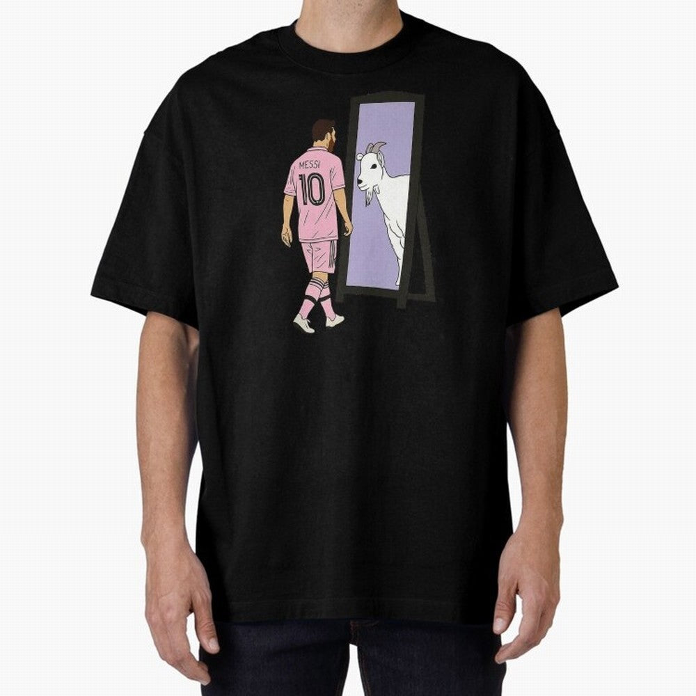 Messi Inter Miami Oversized T-Shirt Capture Stadium Memories from FIFA World Cup 2026 Inspired by CR7 and Messi, Argentina and Brazil Energy, Championship Spirit, Famous Goals, Roaring Crowds and International Football Unity; Perfect for People Who