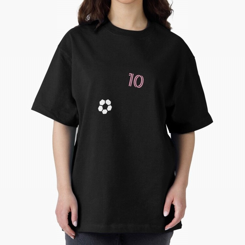 Messi Inter Miami Oversized T-Shirt Cheer for Global Football Passion for FIFA World Cup 2026, Centered on Neymar, Haaland and Cristiano Ronaldo, Argentina and Brazil, Match Day Excitement, Supporter Culture, Golden Goals and Global Football