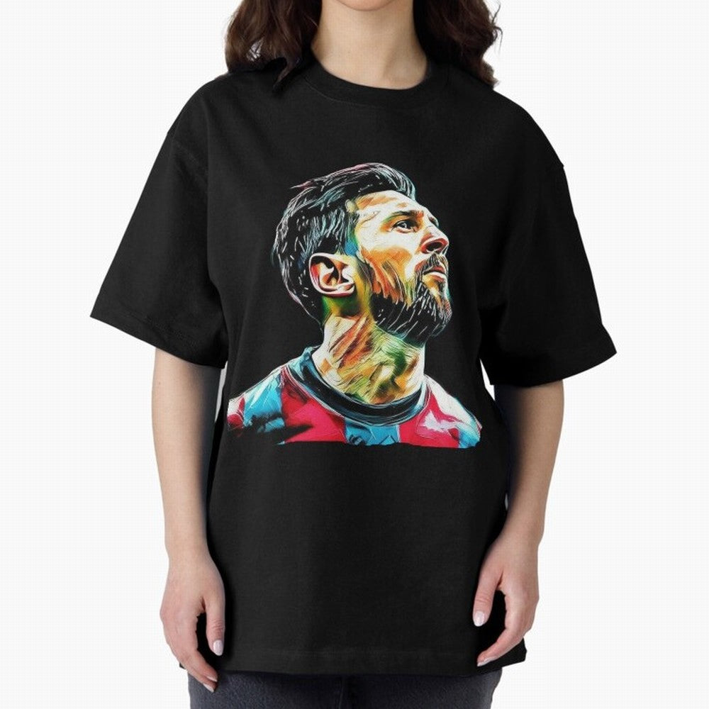 Messi Oversized T-Shirt Make Your Look Match Match Day Hype around FIFA World Cup 2026 USA Canada Mexico, Neymar, England and Germany, Stadium Memories, Football Loyalty, International Chants and Championship Tradition; Great for Supporters Who