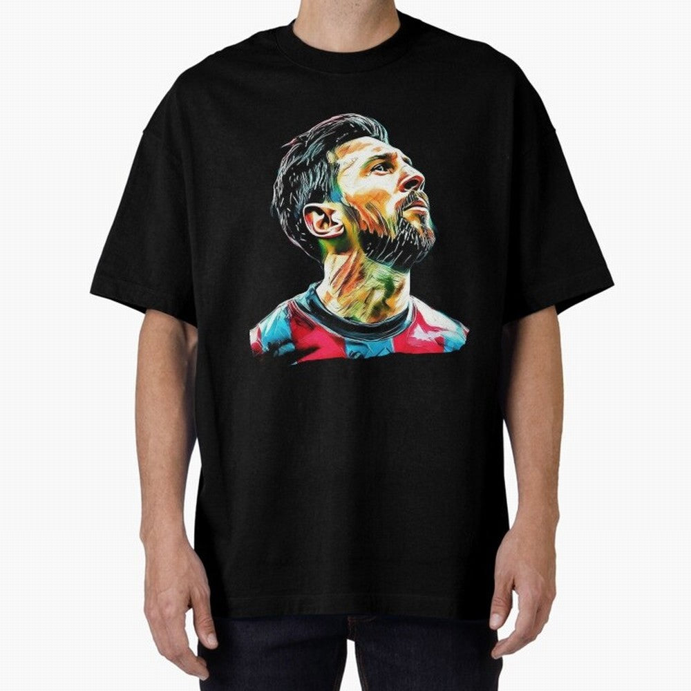 Messi Oversized T-Shirt Make Your Look Match Match Day Hype around FIFA World Cup 2026 USA Canada Mexico, Neymar, England and Germany, Stadium Memories, Football Loyalty, International Chants and Championship Tradition; Great for Supporters Who