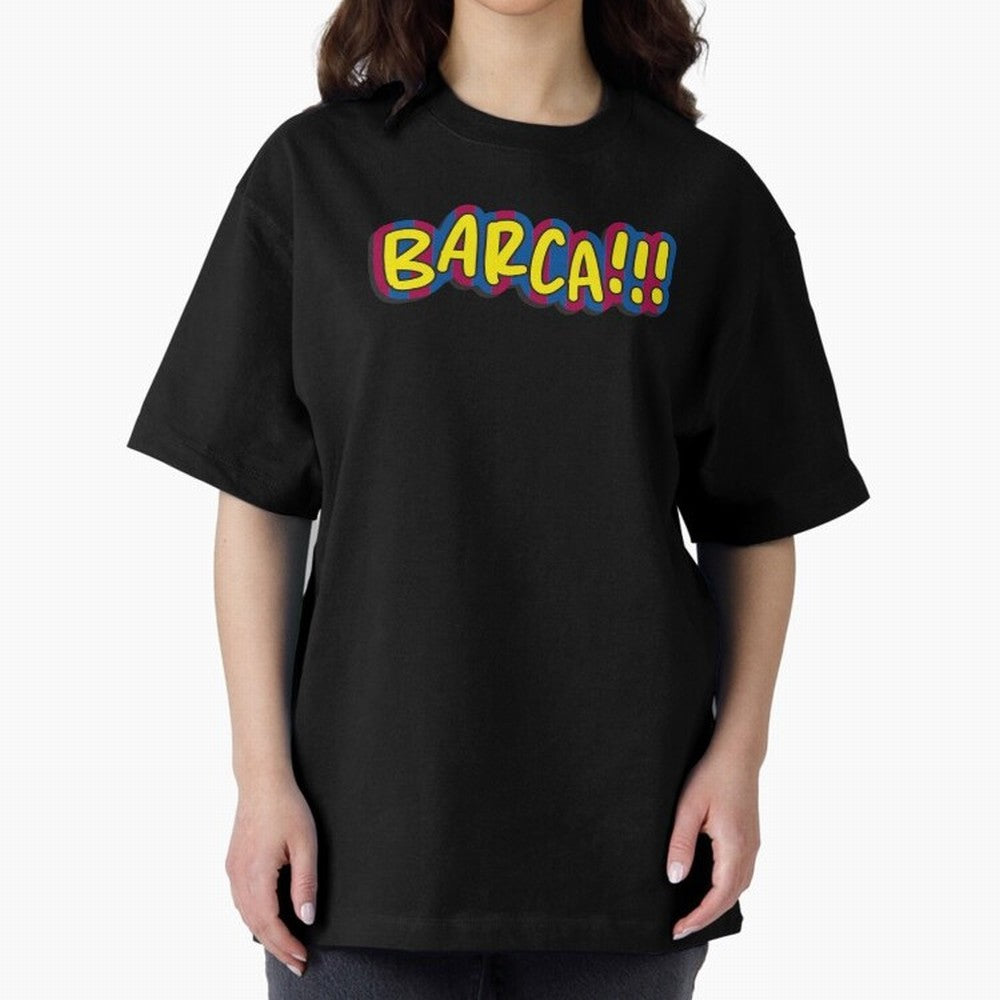 FC Barcelona Barca Oversized T-Shirt Join Supporters Worldwide for the FIFA World Cup 2026 Journey through Cristiano Ronaldo Highlights, Germany Pride, Retro Football Energy, Iconic Rivalries, Trophy Chase Drama and Stadium Atmosphere; Perfect for