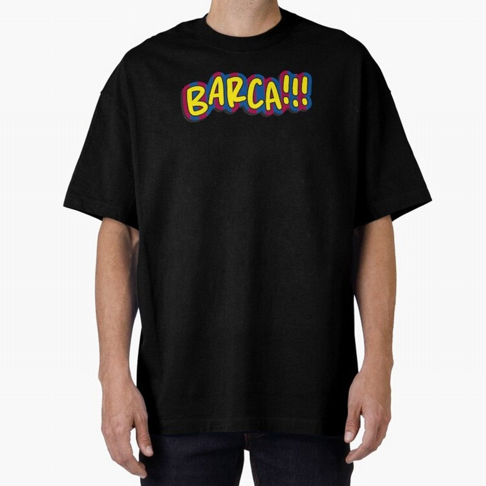 FC Barcelona Barca Oversized T-Shirt Join Supporters Worldwide for the FIFA World Cup 2026 Journey through Cristiano Ronaldo Highlights, Germany Pride, Retro Football Energy, Iconic Rivalries, Trophy Chase Drama and Stadium Atmosphere; Perfect for