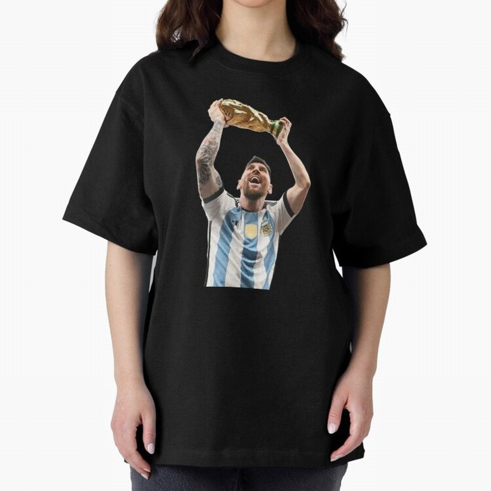 Lionel Messi lifting the World Cup Classic T-Shirt Join the Global Buzz around the FIFA World Cup 2026 Group Stage Journey through Neymar, Haaland and Cristiano Ronaldo Highlights, Portugal Pride, Stadium Chants, National Pride, Trophy Dreams and