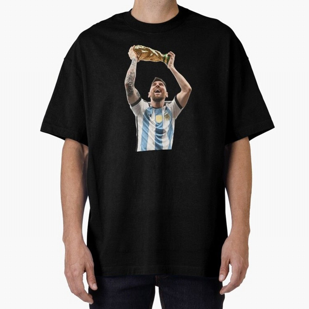 Lionel Messi lifting the World Cup Classic T-Shirt Join the Global Buzz around the FIFA World Cup 2026 Group Stage Journey through Neymar, Haaland and Cristiano Ronaldo Highlights, Portugal Pride, Stadium Chants, National Pride, Trophy Dreams and