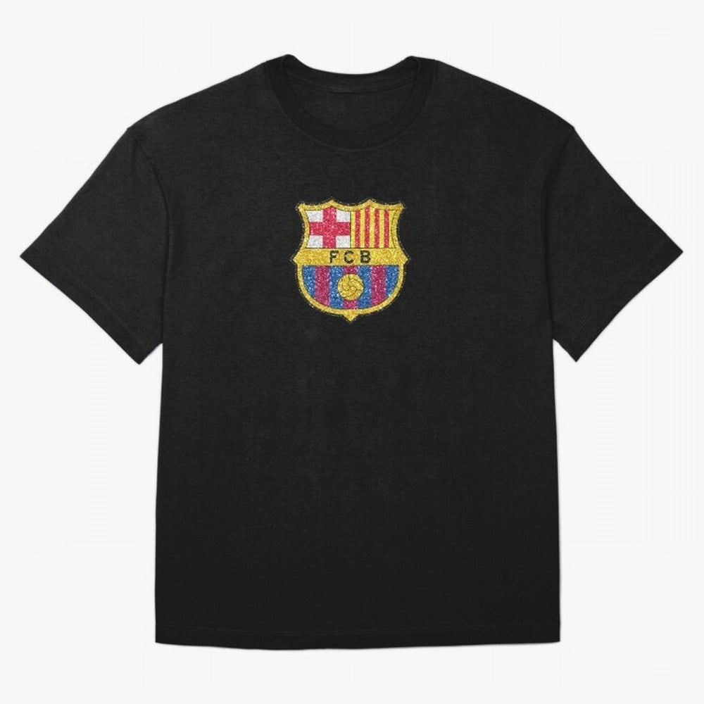 barca glitter logo Oversized T-Shirt Join the Countdown to FIFA World Cup 2026 Spirit, Filled with Portugal, Spain and Germany, Neymar, Haaland and Cristiano Ronaldo, Tournament Hype, Historic Matchups, Family Viewing Parties and Global Sports