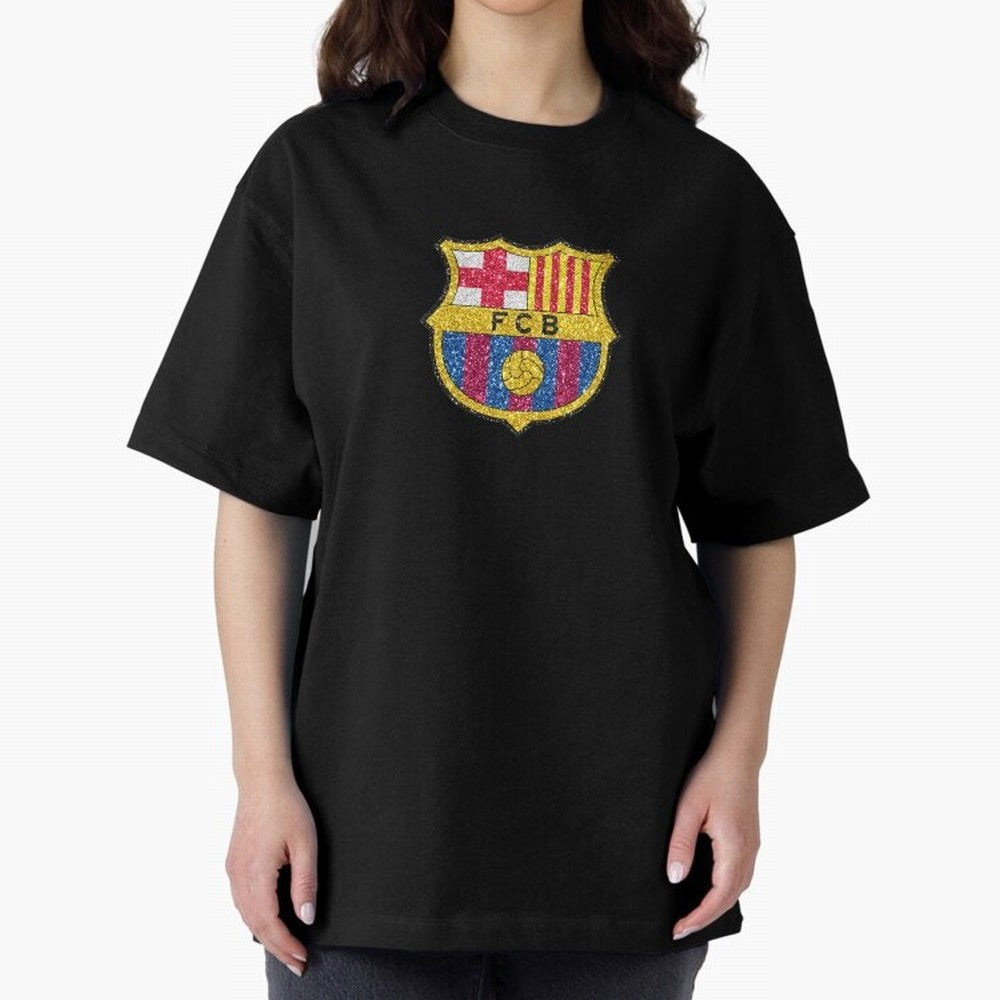 barca glitter logo Oversized T-Shirt Join the Countdown to FIFA World Cup 2026 Spirit, Filled with Portugal, Spain and Germany, Neymar, Haaland and Cristiano Ronaldo, Tournament Hype, Historic Matchups, Family Viewing Parties and Global Sports