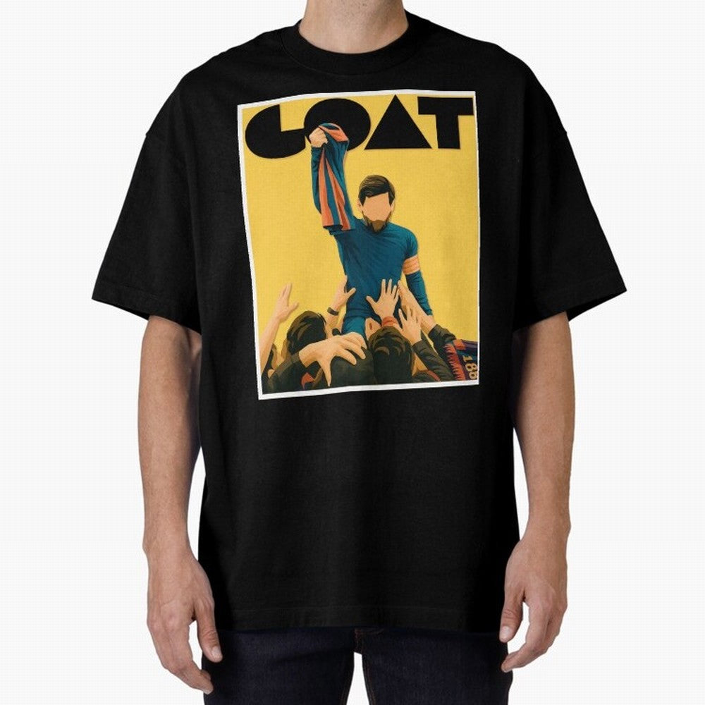 Lionel Messi Men's Football GOAT T-Shirt | Argentina Retro Vintage Messi Shirt Fan Gift Oversized T-Shirt Step into Match Day Hype around FIFA World Cup 2026, Messi, CR7 and Mbappe, Spain, Stadium Memories, Football Loyalty, International Chants