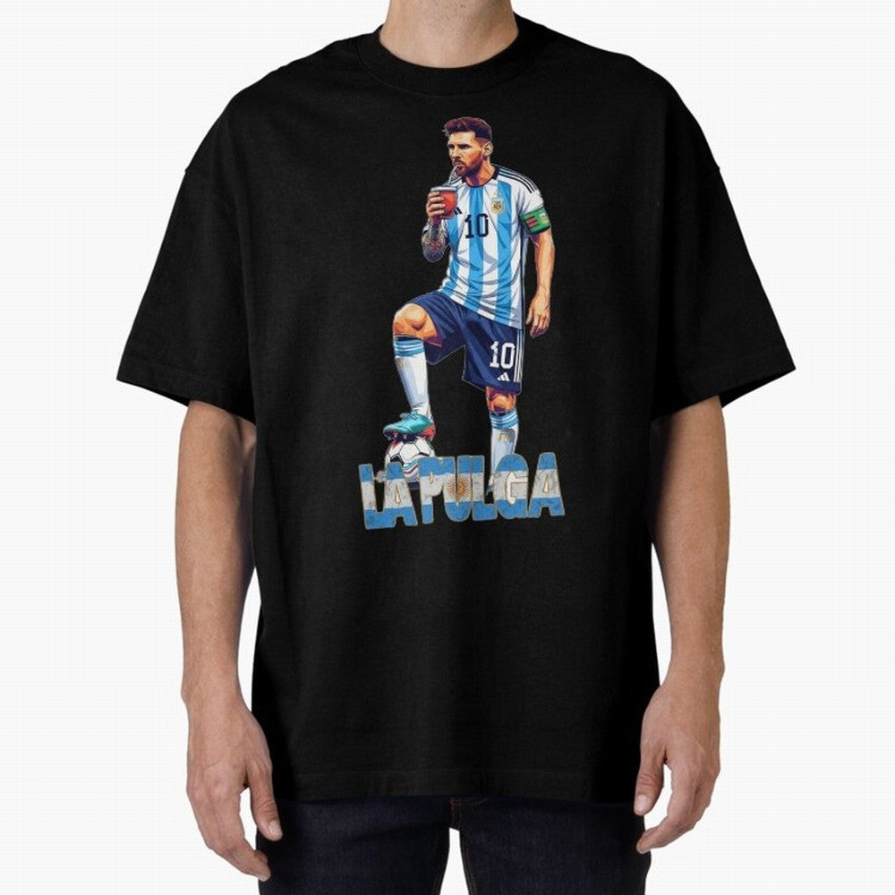 Messi the Flea Drinking Mate ¨C Unique Design by The Goat Classic T-Shirt Fuel Match Day Hype around FIFA World Cup 2026, Messi, CR7 and Mbappe, Germany, Fan Favorite Moments, National Team Passion, Big Match Drama and Soccer History; Made for Die