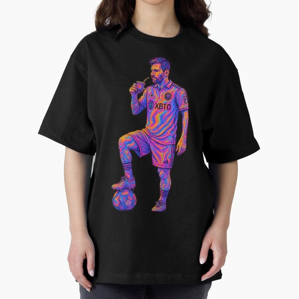 Messi Mate Vibes: Psychedelic Art by the GOAT Inter Miami Classic T-Shirt Celebrate the Stars of the FIFA World Cup 2026 USA Canada Mexico Journey through Messi, Neymar and Mbappe Highlights, France and Portugal Pride, Classic Soccer Heritage,