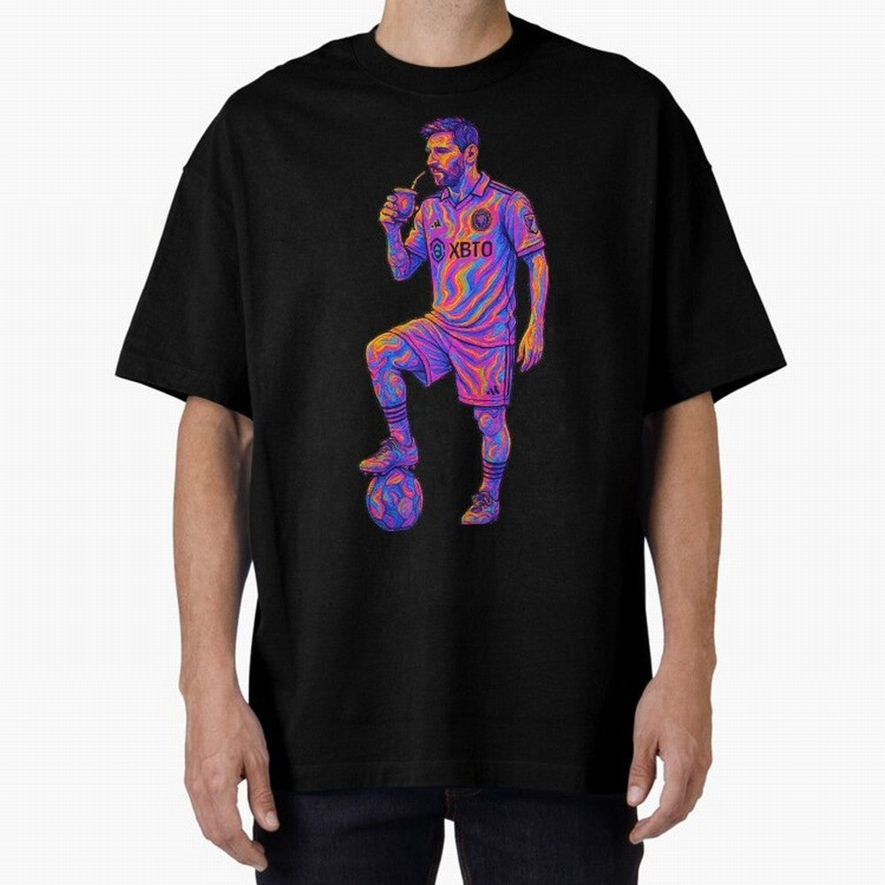 Messi Mate Vibes: Psychedelic Art by the GOAT Inter Miami Classic T-Shirt Celebrate the Stars of the FIFA World Cup 2026 USA Canada Mexico Journey through Messi, Neymar and Mbappe Highlights, France and Portugal Pride, Classic Soccer Heritage,