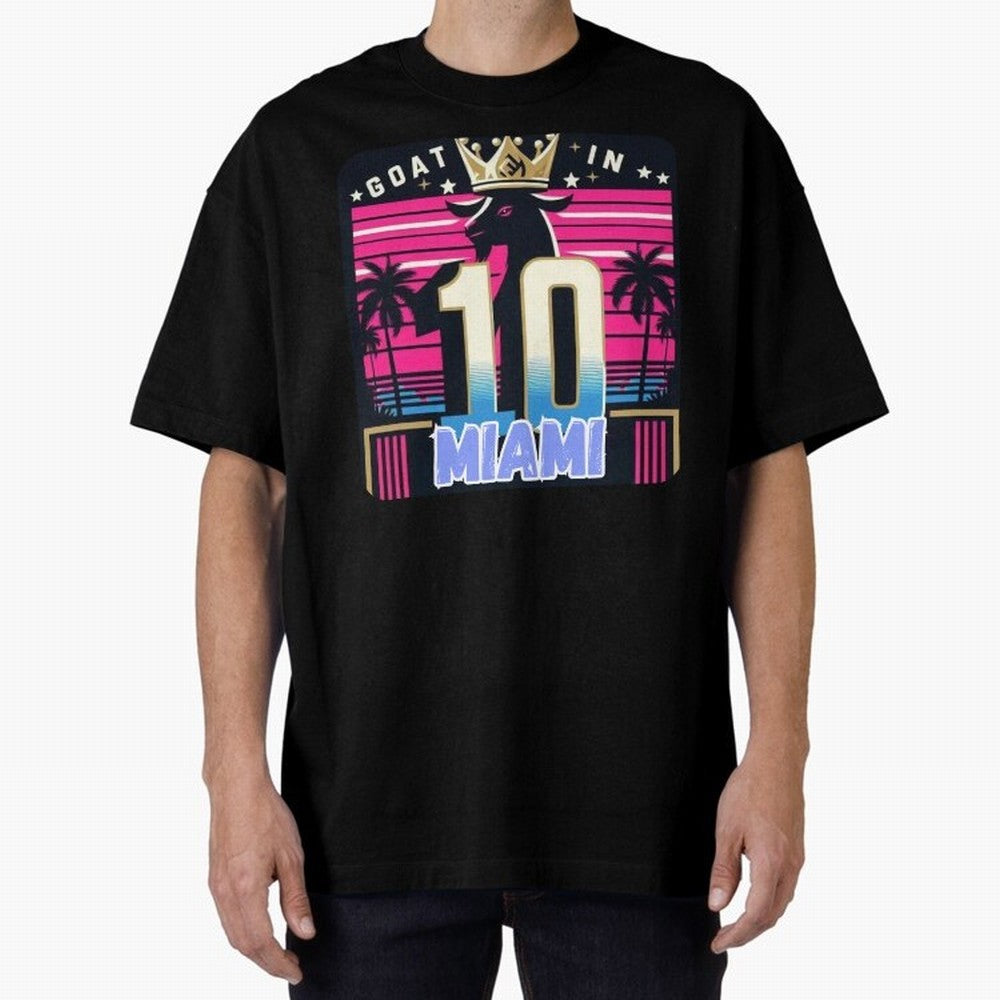 GOAT IN MIAMI | Messi Classic T-Shirt Support Your Favorite Stars during FIFA World Cup 2026 Group Stage Spirit, with Argentina, CR7, Football History, Final Match Energy, Crowd Noise and Once in a Lifetime Moments; Made for Die Hard Supporters,