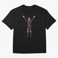 Leo Messi Celebration Sticker Oversized T-Shirt Show Match Day Excitement for the FIFA World Cup 2026 Journey through CR7 Highlights, England and Germany Pride, Soccer Culture, Superstar Moments, National Team Dreams and Competitive Fire; Great for