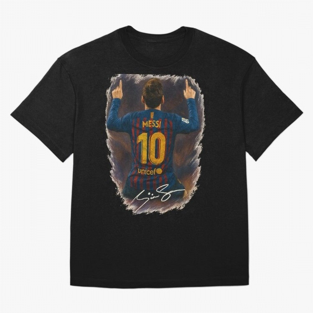 Lionel Messi Barcelona Tribute ¨C Iconic Number 10 Celebration Art Print Classic T-Shirt Keep the Legacy of FIFA World Cup 2026 Spirit, Celebrating Argentina, Messi and Cristiano Ronaldo, Game Day Rituals, Football Legends, Country Pride and the