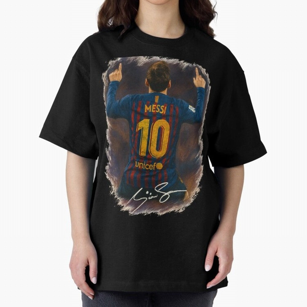 Lionel Messi Barcelona Tribute ¨C Iconic Number 10 Celebration Art Print Classic T-Shirt Keep the Legacy of FIFA World Cup 2026 Spirit, Celebrating Argentina, Messi and Cristiano Ronaldo, Game Day Rituals, Football Legends, Country Pride and the