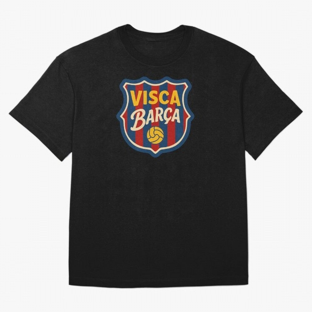 FC Barcelona Visca Barca Badge Classic T-Shirt Show Love for Legendary Goals in the FIFA World Cup 2026 USA Canada Mexico Journey through CR7 Highlights, Netherlands Pride, Game Day Rituals, Football Legends, Country Pride and the Road to the