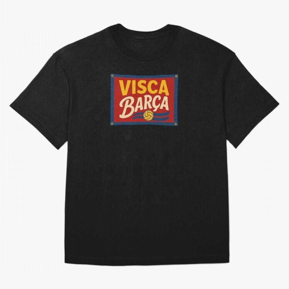 FC Barcelona Visca Barca Oversized T-Shirt Celebrate National Team Dreams in Global Football Passion for FIFA World Cup 2026 Group Stage, Made for Messi, Neymar and Mbappe, Brazil, Portugal and Argentina, Retro Football Energy, Iconic Rivalries,