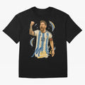 Lionel Messi Argentina Art ¨C Iconic World Cup Champion Tribute Design	 Oversized T-Shirt Live for the Drama of Match Day Hype around FIFA World Cup 2026 Group Stage, Mbappe, Brazil, Champion Mindset, Group Stage Buzz, Knockout Tension and