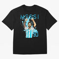 Lionel Messi GOAT Argentina Classic T-Shirt Back Your Heroes with FIFA World Cup 2026 Spirit, Capturing France, Haaland, Match Day Excitement, Supporter Culture, Golden Goals and Global Football Passion; Great for Watch Parties, Sports Bars, Family