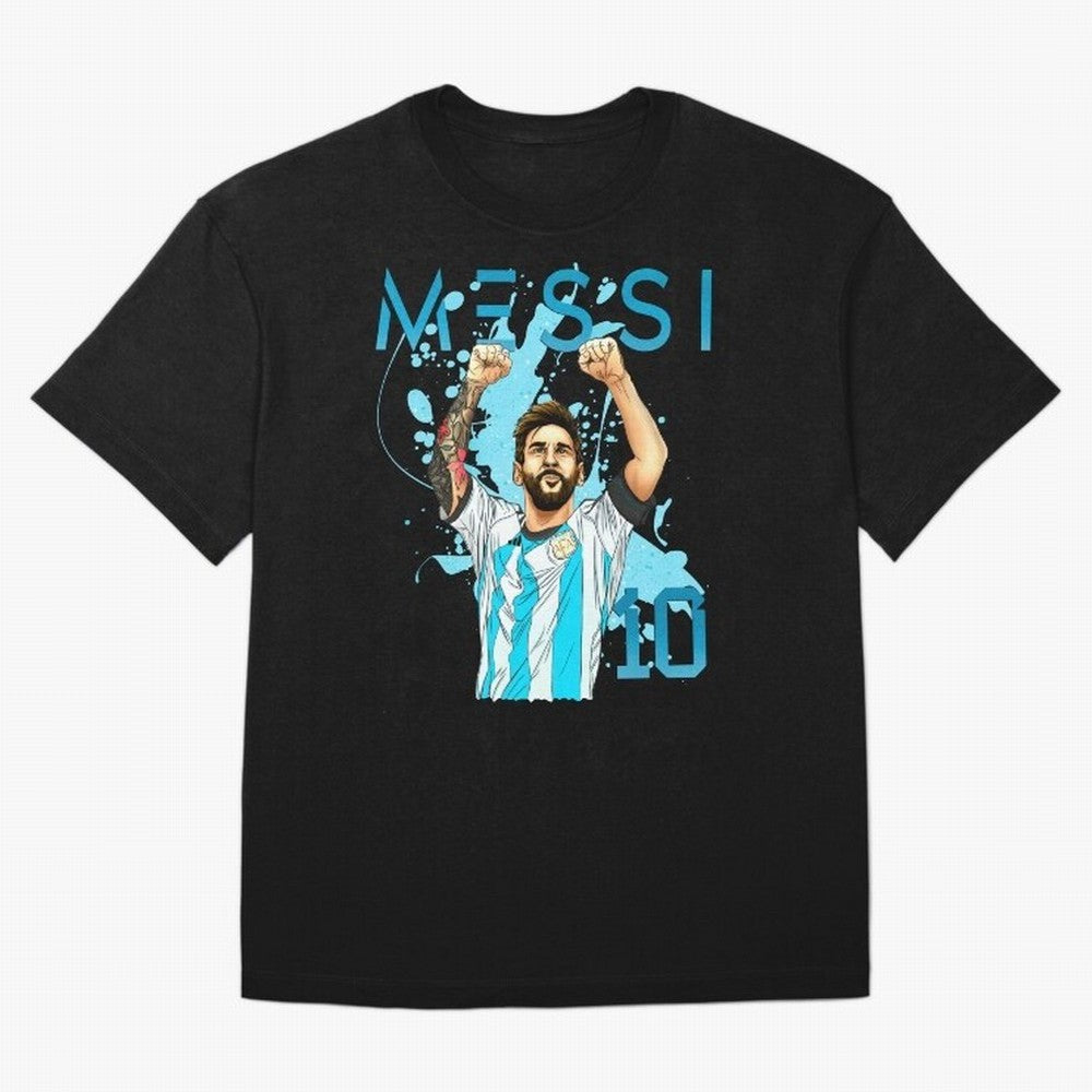 Lionel Messi GOAT Argentina Classic T-Shirt Back Your Heroes with FIFA World Cup 2026 Spirit, Capturing France, Haaland, Match Day Excitement, Supporter Culture, Golden Goals and Global Football Passion; Great for Watch Parties, Sports Bars, Family