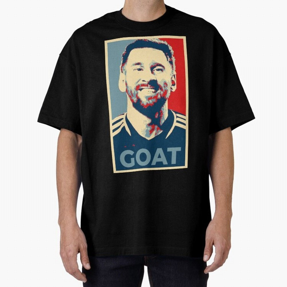 Messi - Hope Oversized T-Shirt Live the Energy of FIFA World Cup 2026 Spirit, with France, Neymar, Soccer Culture, Superstar Moments, National Team Dreams and Competitive Fire; Great for Watch Parties, Sports Bars, Family Nights, Fan Clubs and