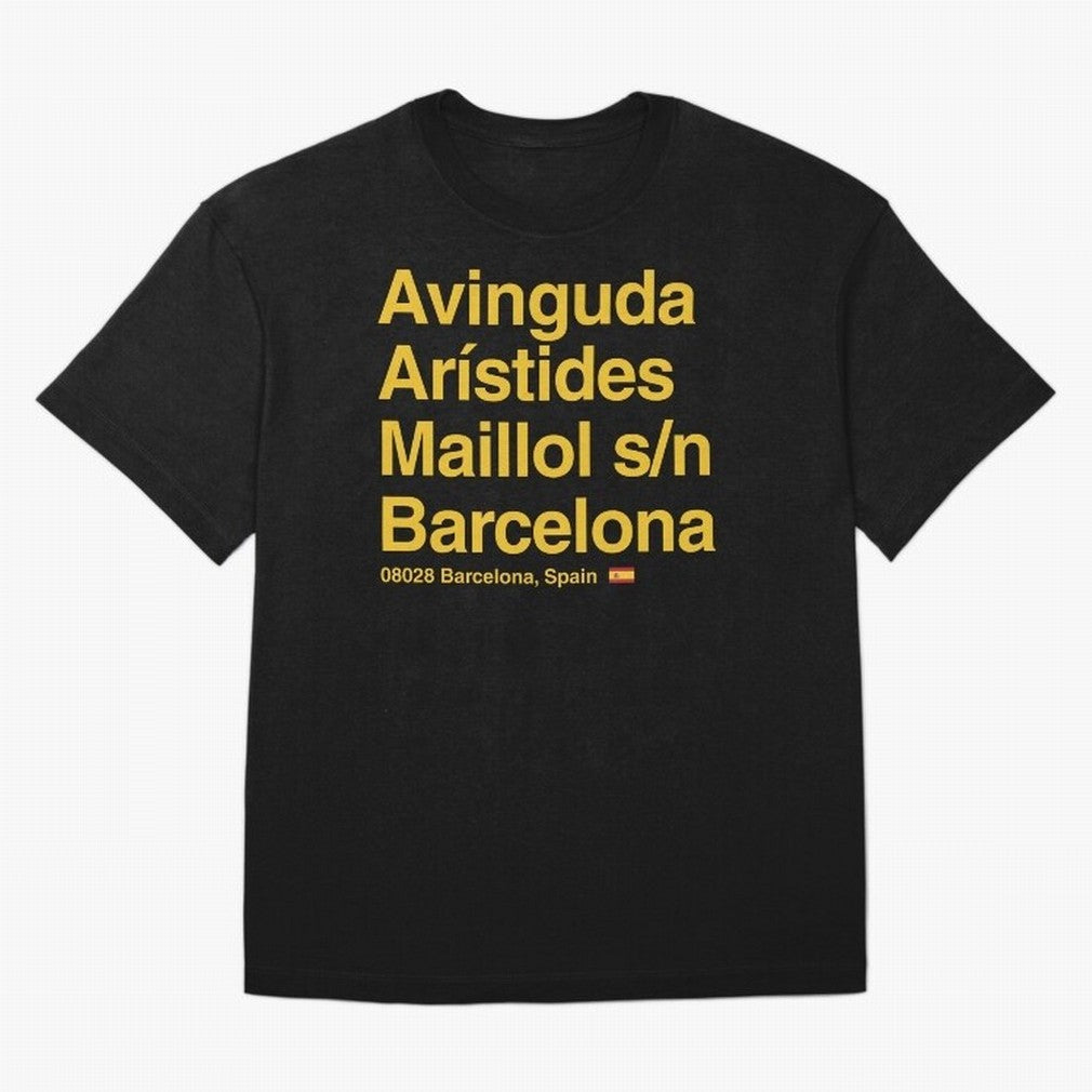 FC Barcelona Futbol Soccer Stadium Street Address Classic T-Shirt Support the Legends of FIFA World Cup 2026 USA Canada Mexico Highlighting Haaland and Mbappe, England and Germany Energy, Football History, Final Match Energy, Crowd Noise and Once