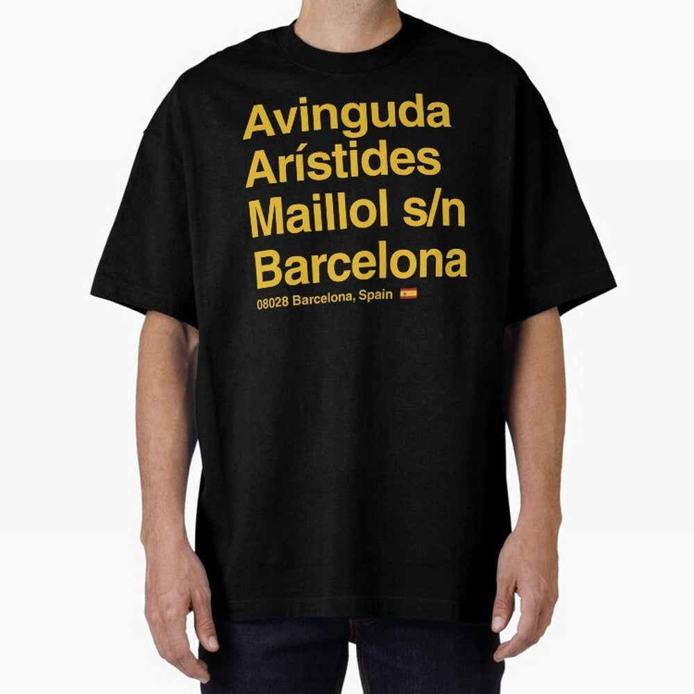 FC Barcelona Futbol Soccer Stadium Street Address Classic T-Shirt Support the Legends of FIFA World Cup 2026 USA Canada Mexico Highlighting Haaland and Mbappe, England and Germany Energy, Football History, Final Match Energy, Crowd Noise and Once