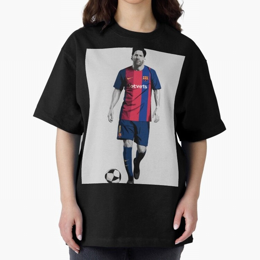 Lionel Messi Barcelona Illustration ¨C Iconic Football Artwork Classic T-Shirt Share Global Football Passion for FIFA World Cup 2026, Highlighting Cristiano Ronaldo, Netherlands, Football Festival Excitement, Trophy Ambitions, Country Rivalries and
