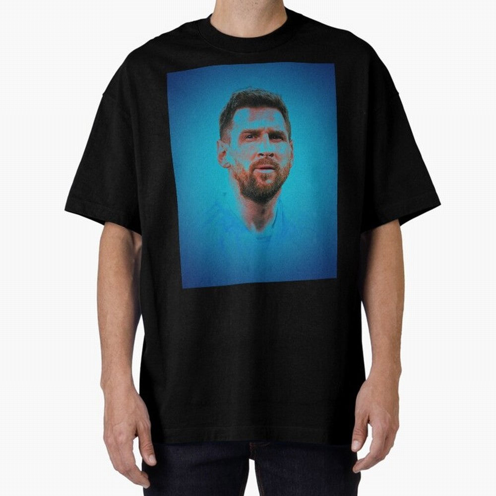 Messi: The Undisputed GOAT Oversized T-Shirt Carry the Colors and Pride of Global Football Passion for FIFA World Cup 2026, Connected to Neymar, Haaland and Cristiano Ronaldo, Argentina, Stadium Chants, National Pride, Trophy Dreams and