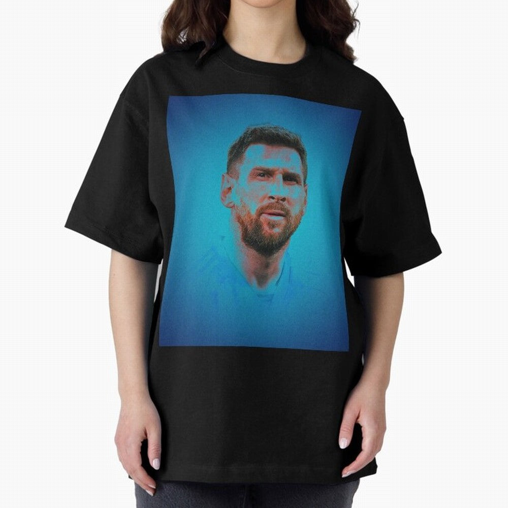 Messi: The Undisputed GOAT Oversized T-Shirt Carry the Colors and Pride of Global Football Passion for FIFA World Cup 2026, Connected to Neymar, Haaland and Cristiano Ronaldo, Argentina, Stadium Chants, National Pride, Trophy Dreams and