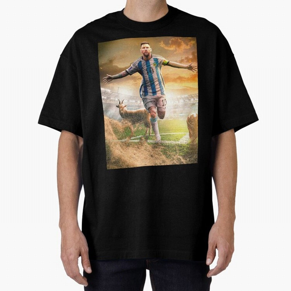 Messi: The Undisputed GOAT Classic T-Shirt Cheer for Match Day Hype around FIFA World Cup 2026, Messi and Cristiano Ronaldo, Brazil, Sports Nostalgia, International Competition, Famous Players and Unforgettable Victories; Great for Supporters Who