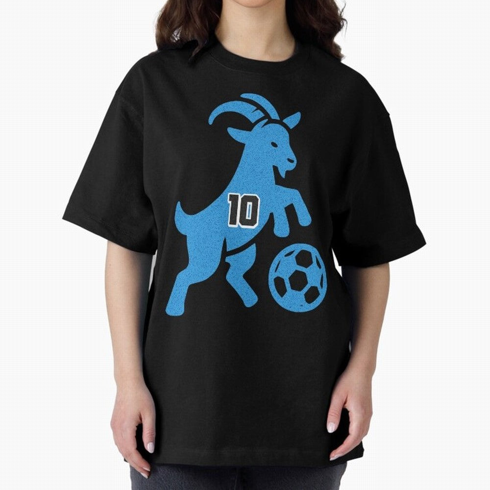 GOAT 10 Football Oversized T-Shirt Bring Home FIFA World Cup 2026 Group Stage for Fans of Messi and Brazil, Bringing Game Day Rituals, Football Legends, Country Pride and the Road to the Final; Built for Supporters Chasing Trophy Dreams, Final